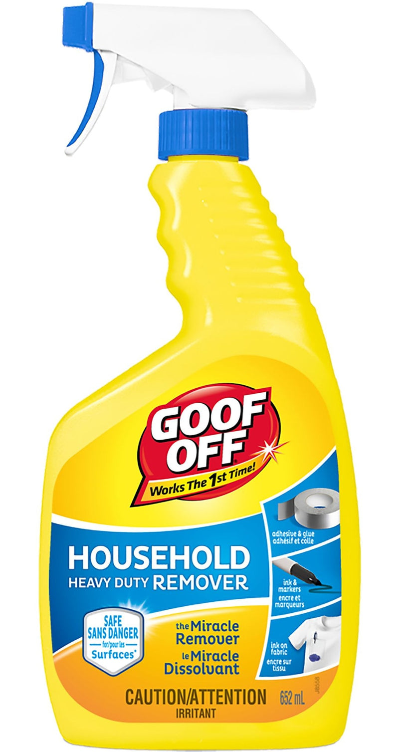 Goof Off Household Heavy Duty Remover, Multi-Purpose Spot & Stain Spray Cleaner, 652-mL D9