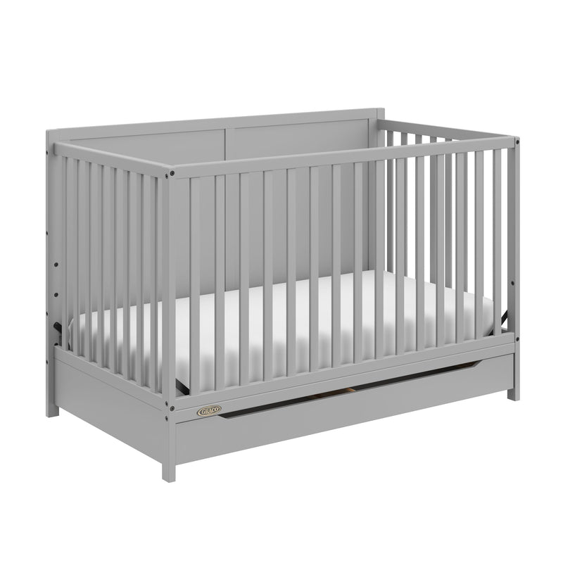 Graco Melrose 5-In-1 Convertible Crib, Grey F5