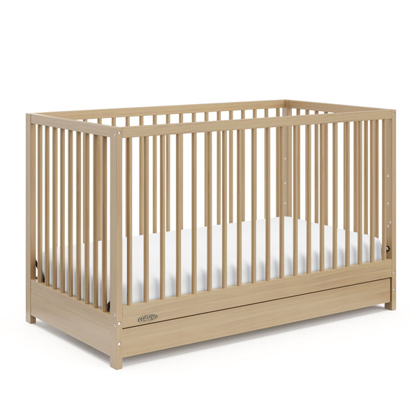 Graco Teddi 4-in-1 Convertible Crib with Drawer, Driftwood V1