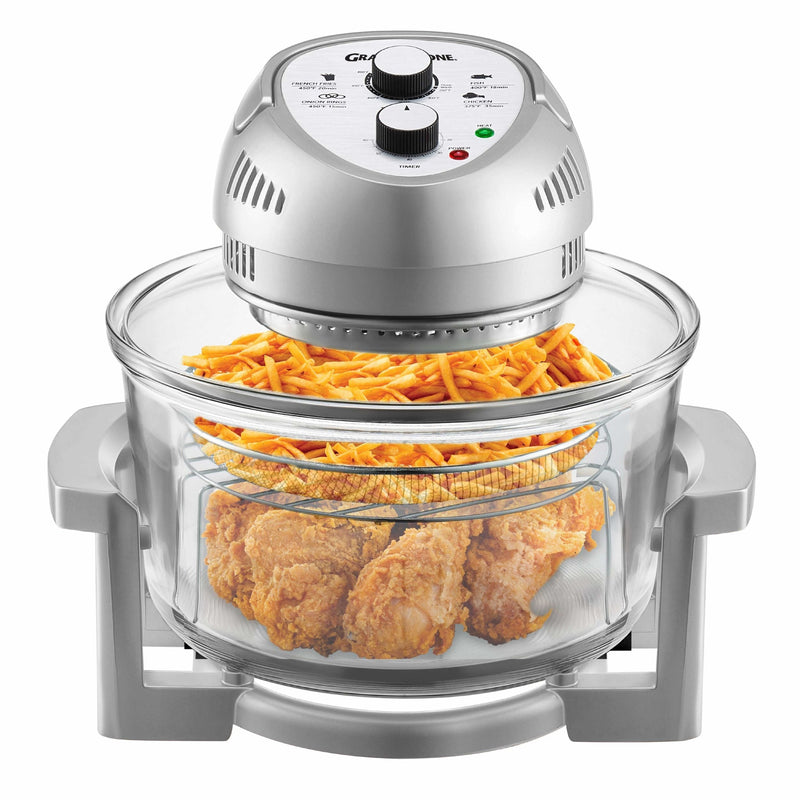 Granitestone Glass Air Fryer, Silver M7