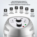 Granitestone Glass Air Fryer, Silver