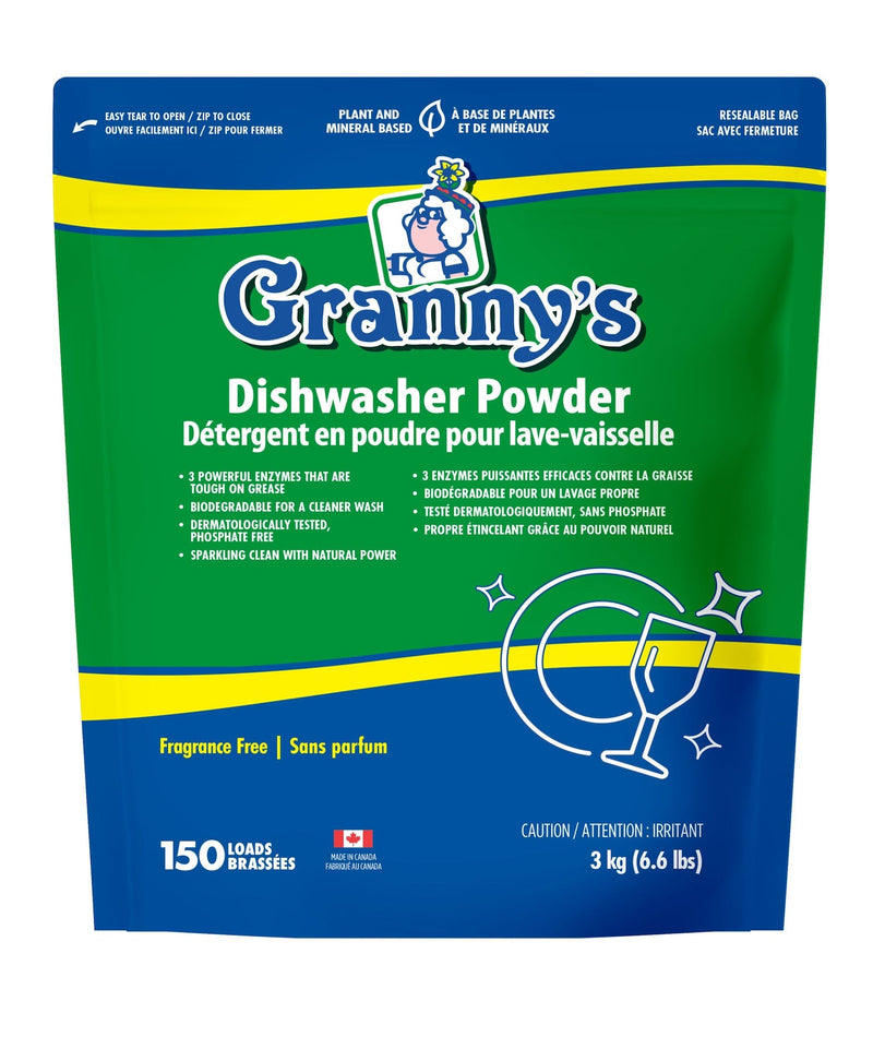Granny's Dishwasher Powder, Fresh Citrus, 80-Loads, 3-kg V5