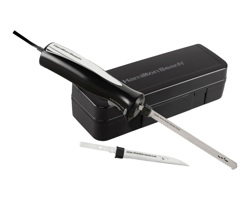 Hamilton Beach Carve 'n Set Electric Knife Set, Black C6