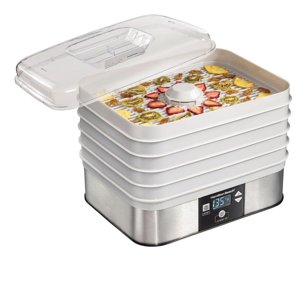 Hamilton Beach Digital Food Dehydrator with Adjustable Thermostat, Grey H3