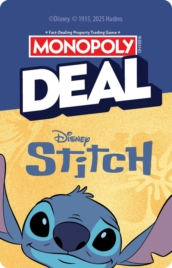 Hasbro Disney's Stitch Monopoly Deal Card Game, Bilingual G5
