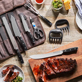 Henckels Forged Accent Knife Roll Set, 9-piece