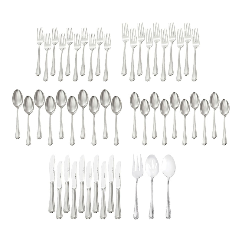 Henckels Metrona Flatware Set, Serves 10, 53-pc, Dishwasher Safe U8