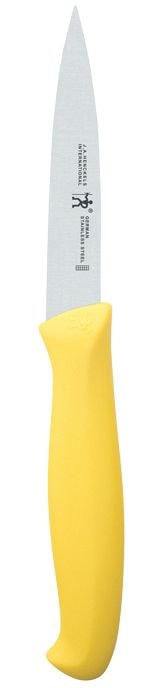 Henckels Stainless Steel Paring Knife, Dishwasher Safe, 3.5-in, Assorted Colours L6