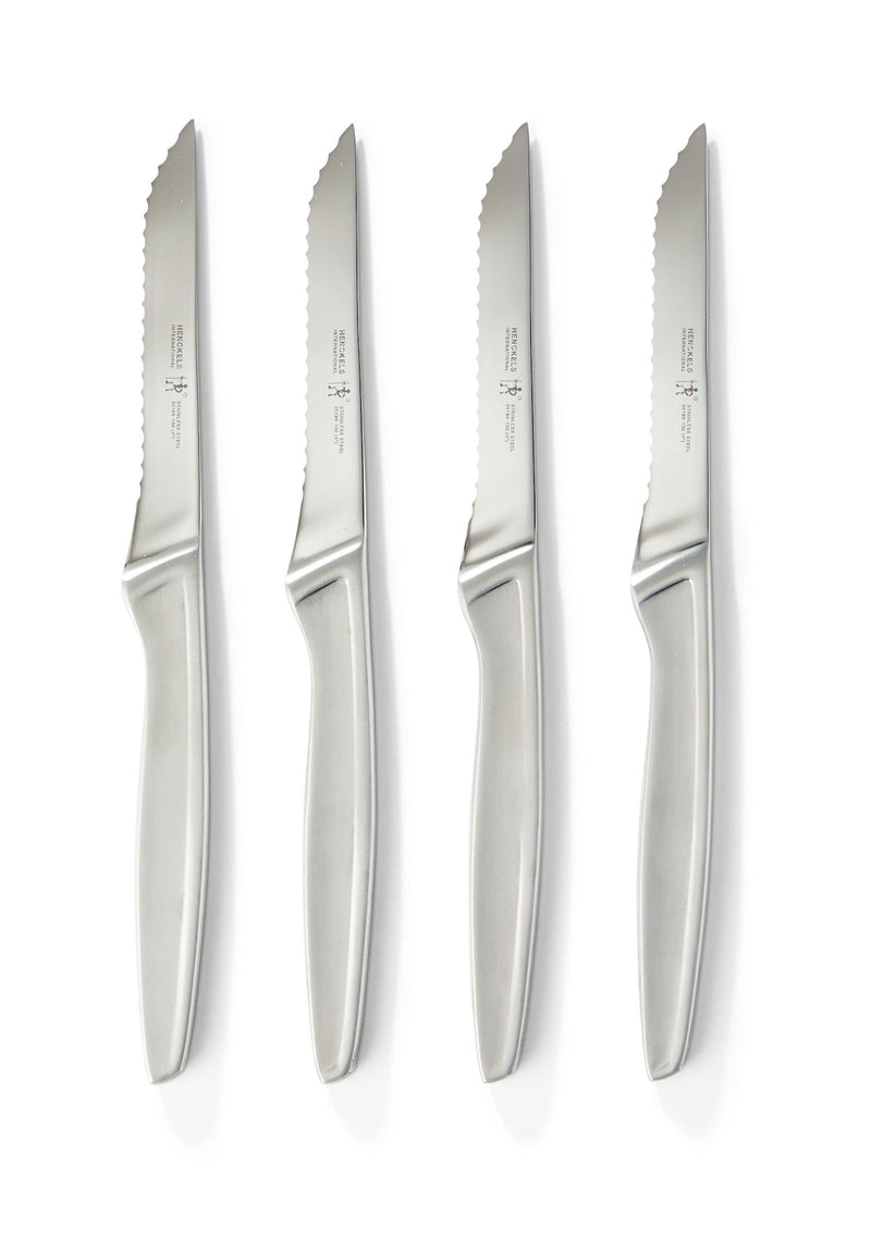 HENCKELS Stainless Steel Steak Knife Set, Dishwasher Safe, 4-pc O8