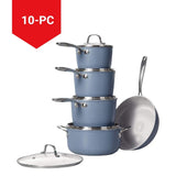 Heritage The Rock O Naturel Ceramic Non-Stick Cookset, 10-pc