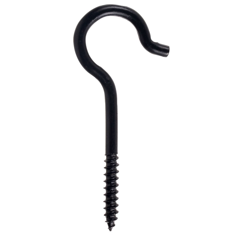 Hillman Screw Hook, 3-3/8-in, Black U0