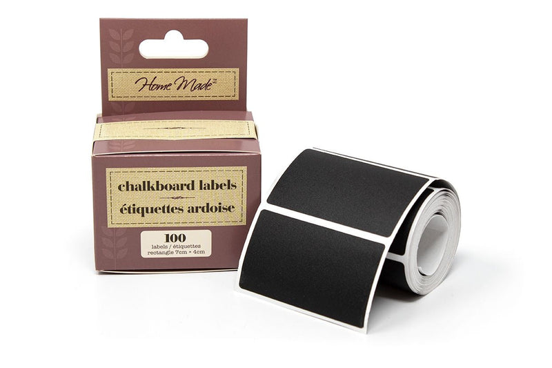 Home Made Chalkboard Sticker Labels for Storage Containers and Mason Jars, 100-pk Q8