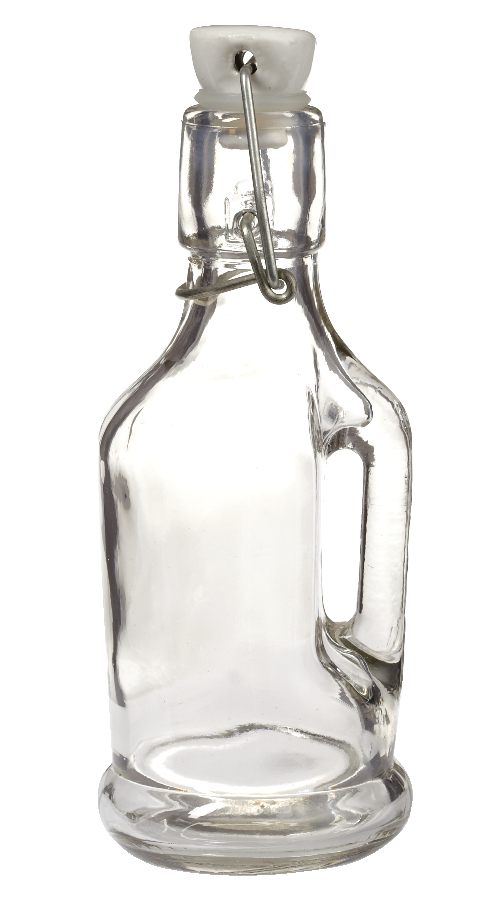 Home Made Glass Flip-Top Lid Bottle, Assorted Sizes, 1-pc W8
