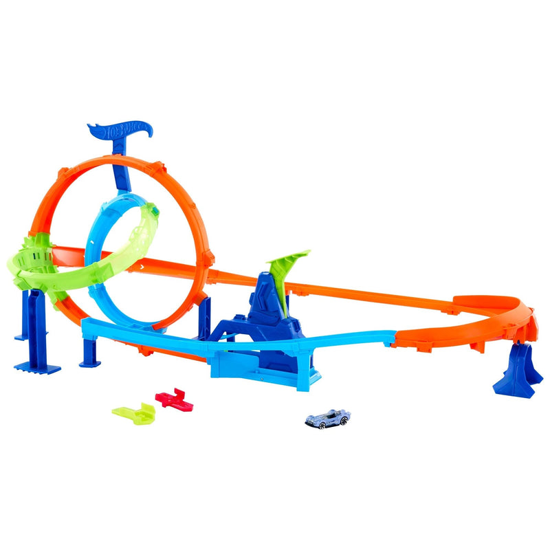 Hot Wheels Rapid Launch and Loops Car Set Y4