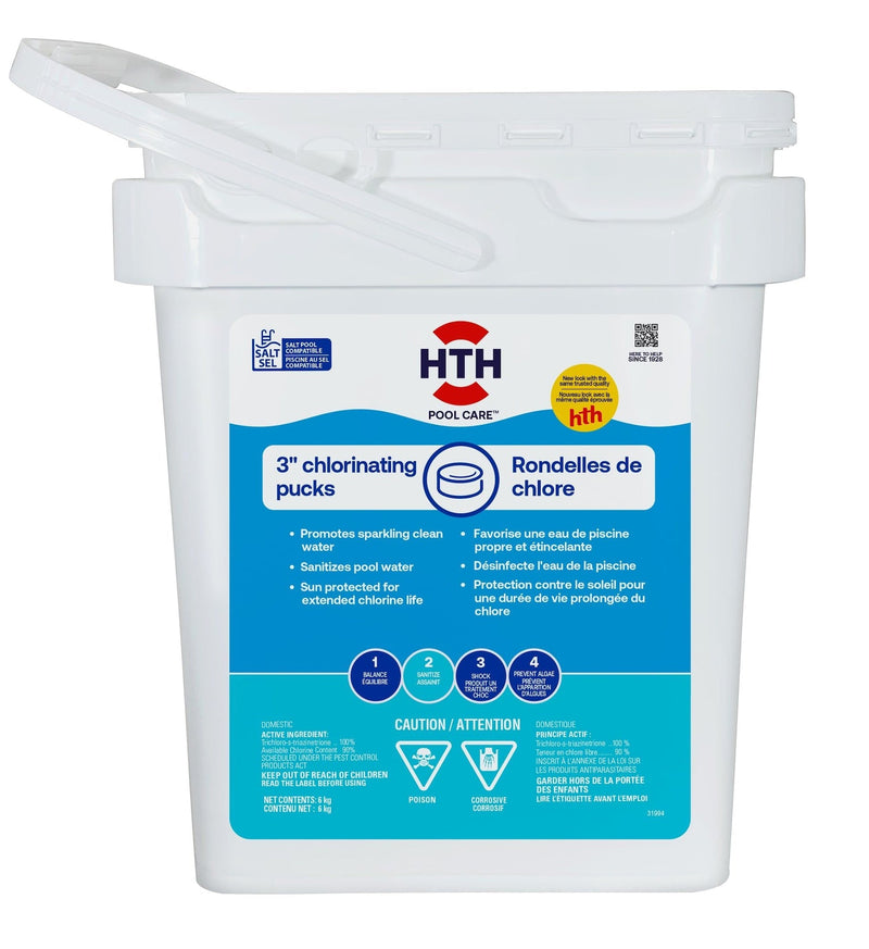 HTH Chlorinating Pucks, 3-in, 8-kg P3