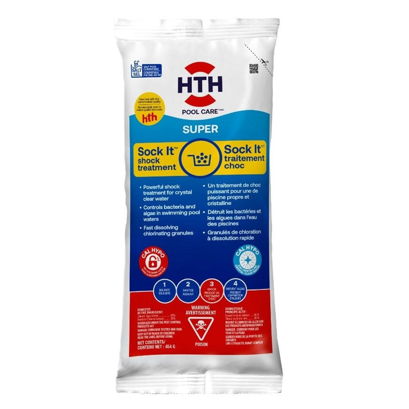 HTH Sock It, Pool Shock Treatment, Controls Bacteria & Algae in Swimming Pool H6