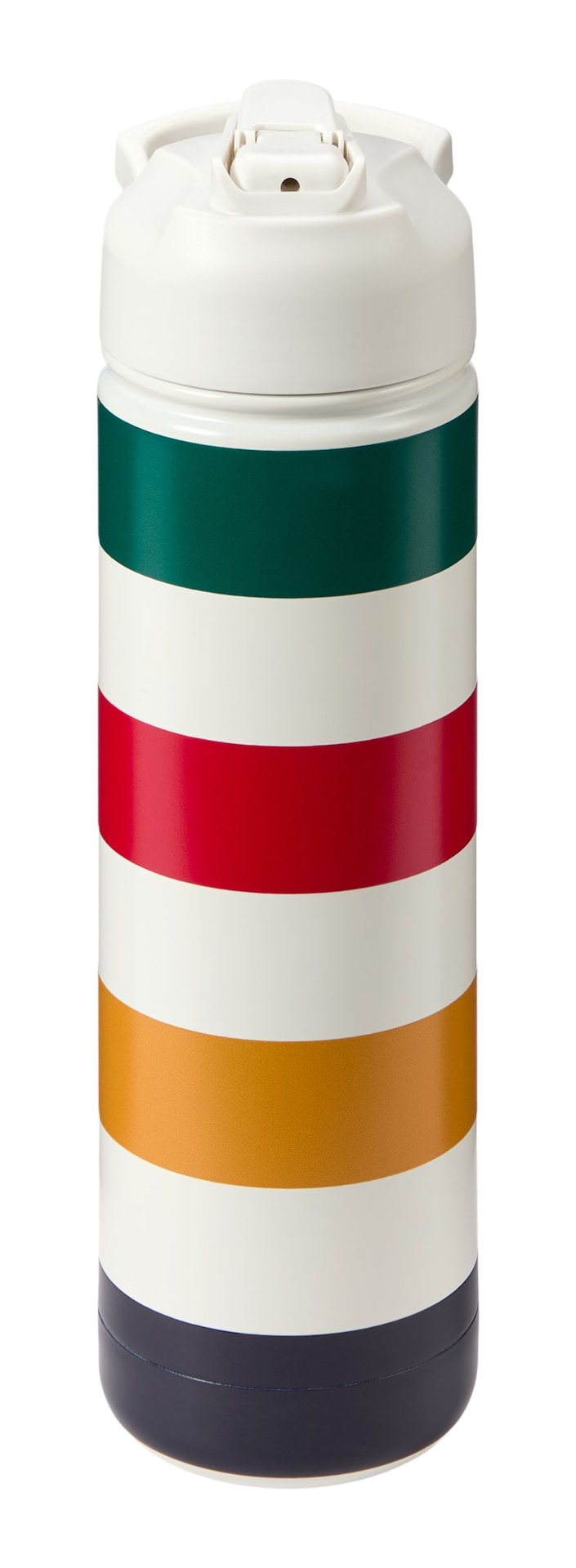 Hudson's Bay Stripes Signature Water Bottle, 26-oz, White R9