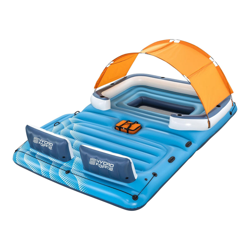 Hydro-Force Tropical Breeze Lake Party Island with Sunshade and Cooler, 6-Person Z8