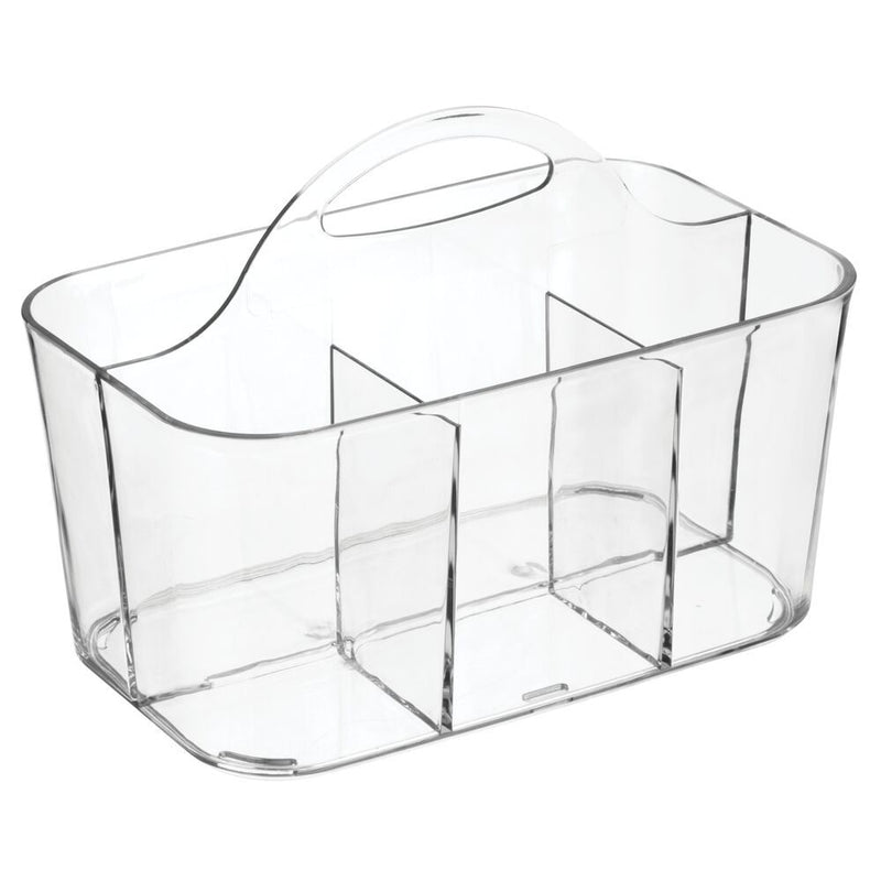 iDesign RPET Clarity Bathroom Organizer Caddy, Clear T5