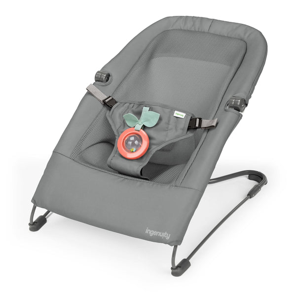 Ingenuity HPP Fold Flat Baby Bouncer, Grey Z8