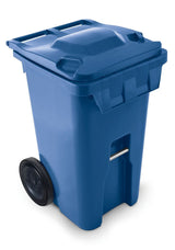 IPL Mastercart Plastic Rectangular 8-in Wheeled Compost Bin/Recycling Bin/Garbage Can, Assorted Colours, 240-L