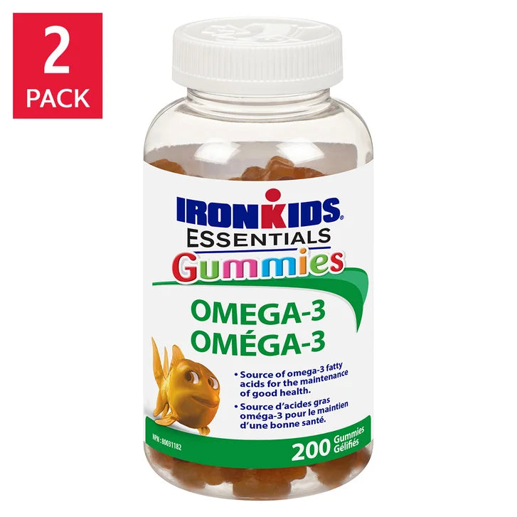 IronKids Essential Omega-3 Gummies, 2 x 200 gummies A1