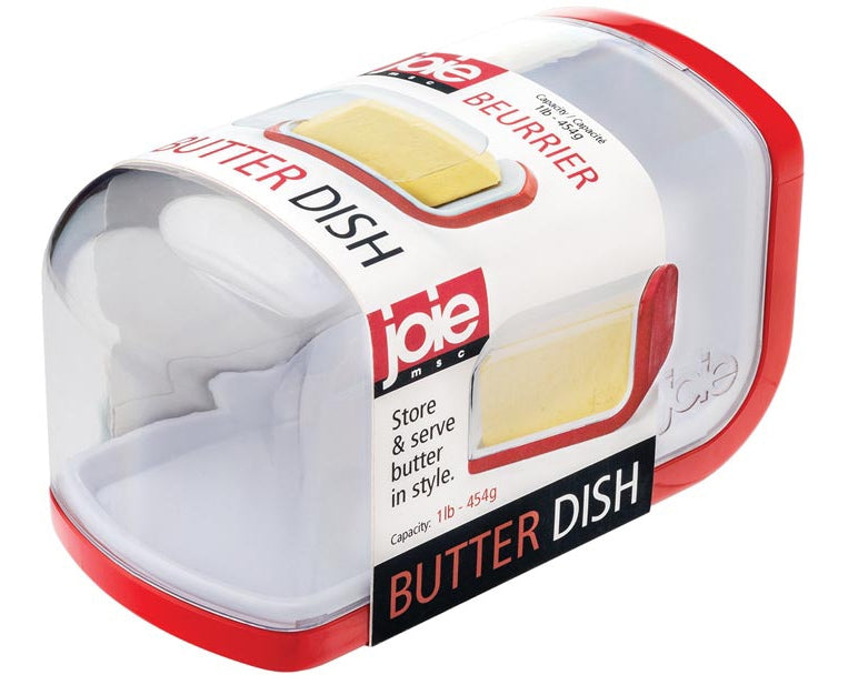 Joie Covered Plastic Butter Dish, 1-lb Butter Capacity, BPA Free C5