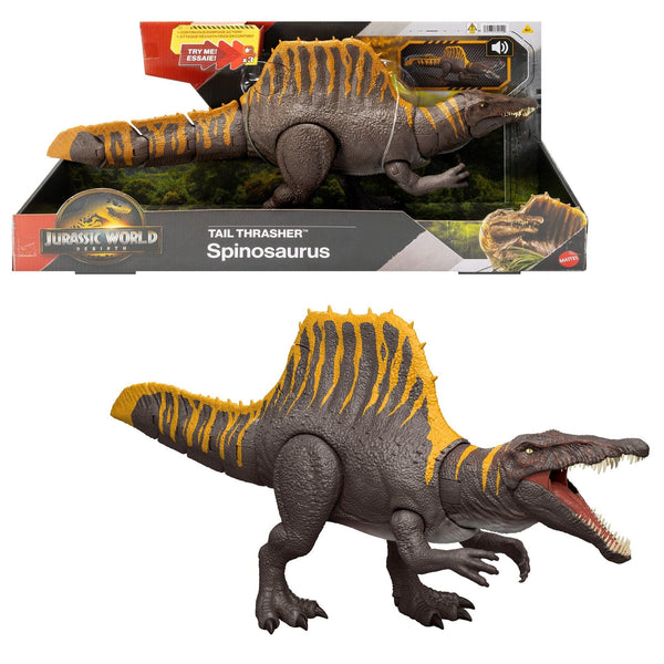 Jurassic World Tail Thrasher Spinosaurus Figure for Ages 3+ E4