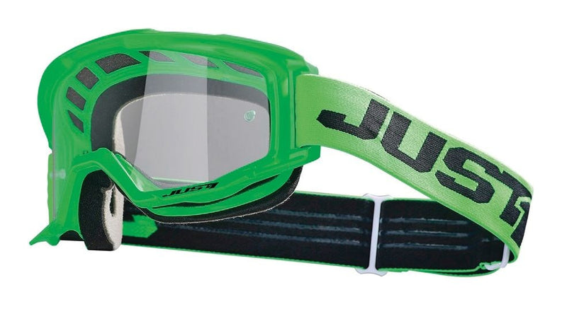 Just1 Vitro Powersports Anti-Fog Scratch-Resistant Goggles, Fluorescent Green F4