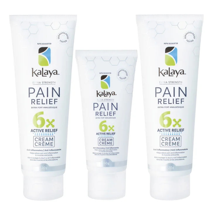 KaLaya 6x Extra Strength Pain Relief Cream, 2 x 120 g + 50 g G5