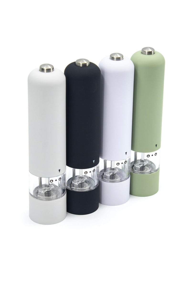 Kamenstein Electric Salt or Pepper Grinder Mill, Adjustable Nozzle, Assorted Colours N7