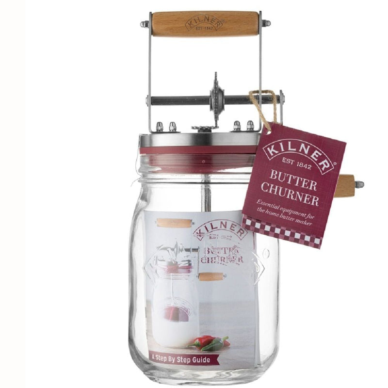 Kilner Manual Butter Churner, Clear, 800-ml Z3