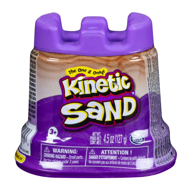 Kinetic Sand Kids Moldable Play Sand & Castle Container, 4.5-oz, Assorted Colours, Ages 3+ R7