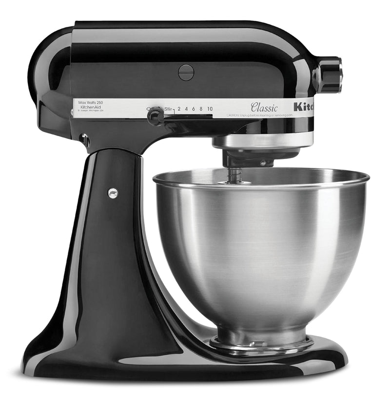 KitchenAid 4.5 Quart Classic Series Tilt-Head Stand Mixer, Onyx Black P0