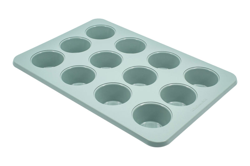 KitchenAid Cardamom Non-Stick Steel Muffin Pan, 12-Cup T6