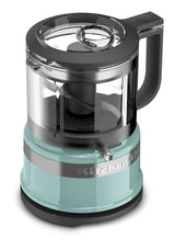 KitchenAid Compact 3.5 Cup Food Chopper/Mini Food Processor with Dishwasher Safe Parts, Aqua Sky