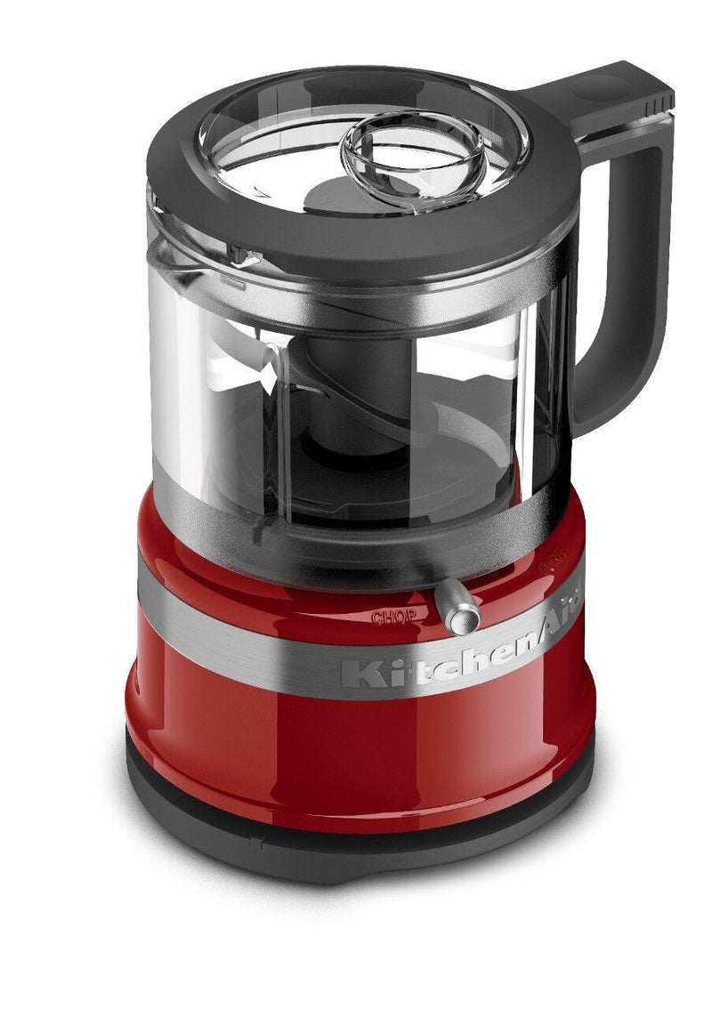 KitchenAid Compact 3.5 Cup Food Chopper/Mini Food Processor with Dishwasher Safe Parts, Empire Red L5