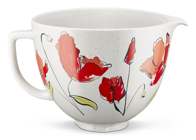 KITCHENAID Microwave/Oven Safe Ceramic Bowl, Poppy D4