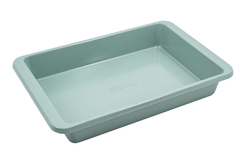 KitchenAid Oblong Cardamom Non-Stick Cake Pan with Handle, 9x13-in K4