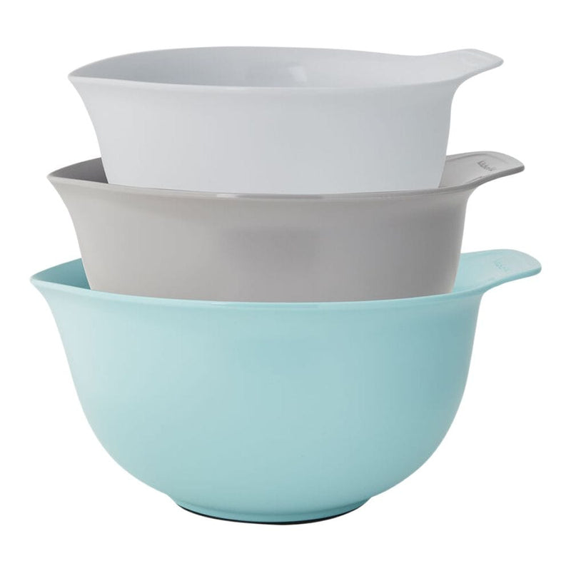 KitchenAid Plastic Mixing Bowl Set with Non-Slip Base, Assorted Sizes, 3-pc L4