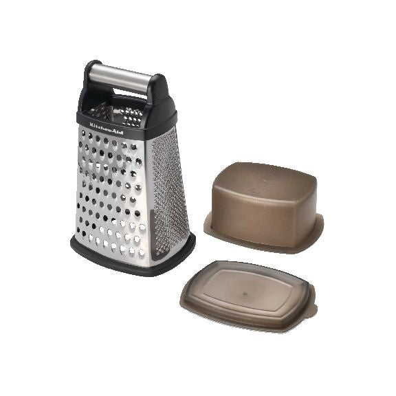 KitchenAid Stainless Steel Boxed Grater with Bottom Container A6