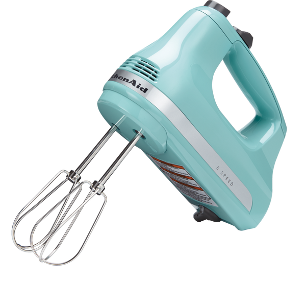KitchenAid Ultra Power 5-Speeds Hand Mixer with Turbo Beater Aqua Sky O6