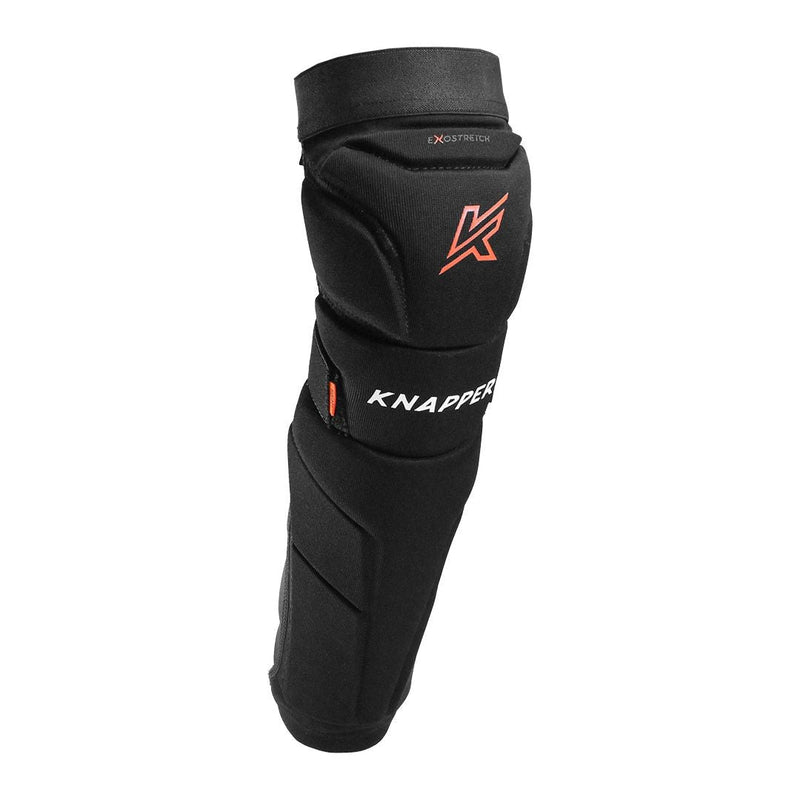 Knapper 555 Dek Hockey Shin Guards, Black, Assorted Sizes I4