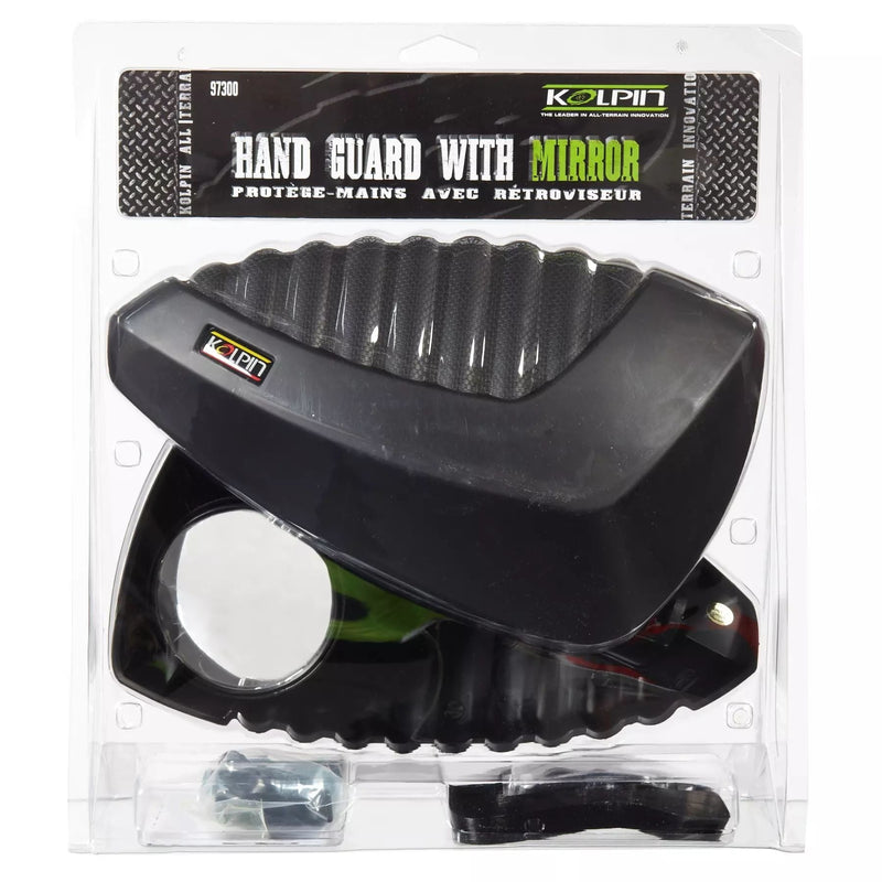 Kolpin Universal ATV Hand Guard with Rearview Mirror T3