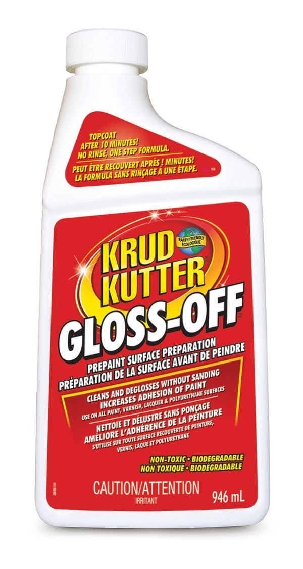 Krud Kutter Gloss-Off Pre-Paint Surface Preparation, Cleaner & Deglosser Without Sanding, 946-mL H3