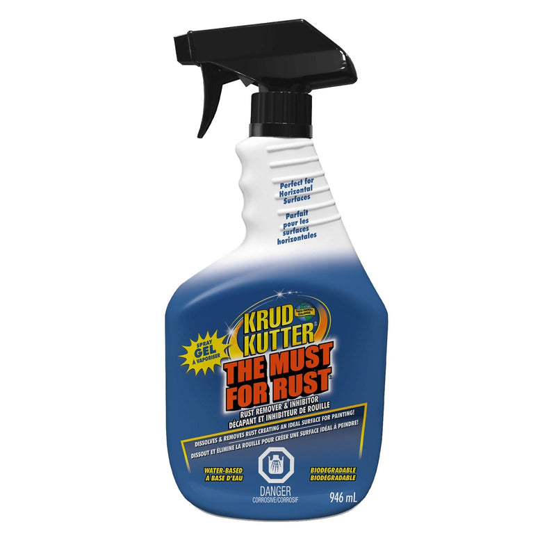 Krud Kutter Rust Remover Spray & Inhibitor, Water-Based, Biodegradable, 946-mL O6