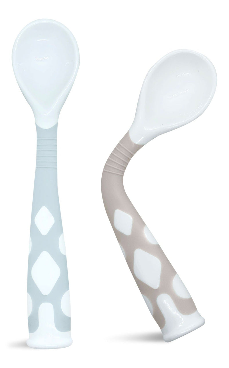 Kushies Silibend Spoons, Blue/Sand, 2-pk O4
