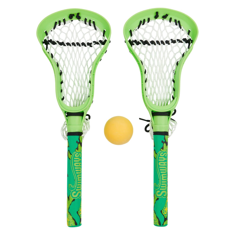 Lacrosse Stick Set, Multi-Coloured, 2-pk, Ages 5+, for Beach/Pool Fun Activities H1