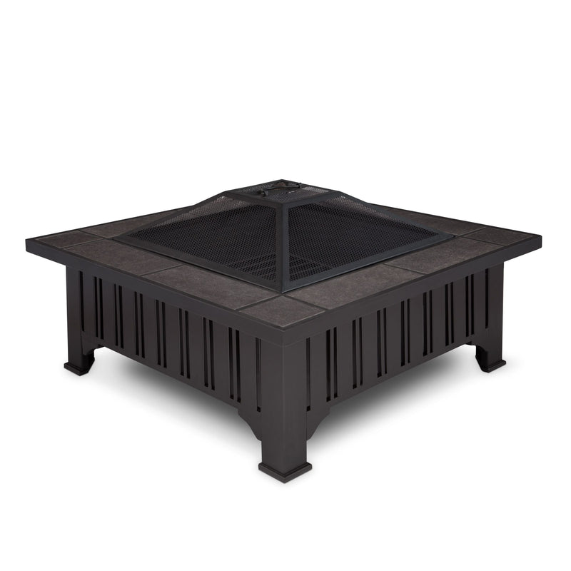 Lafayette Square Wood Burning Fire Pit in Black, 34-in M5