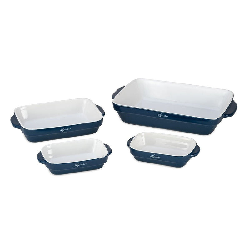 Lagostina Ceramic Bakeware Set, Blue, 4-pc C1